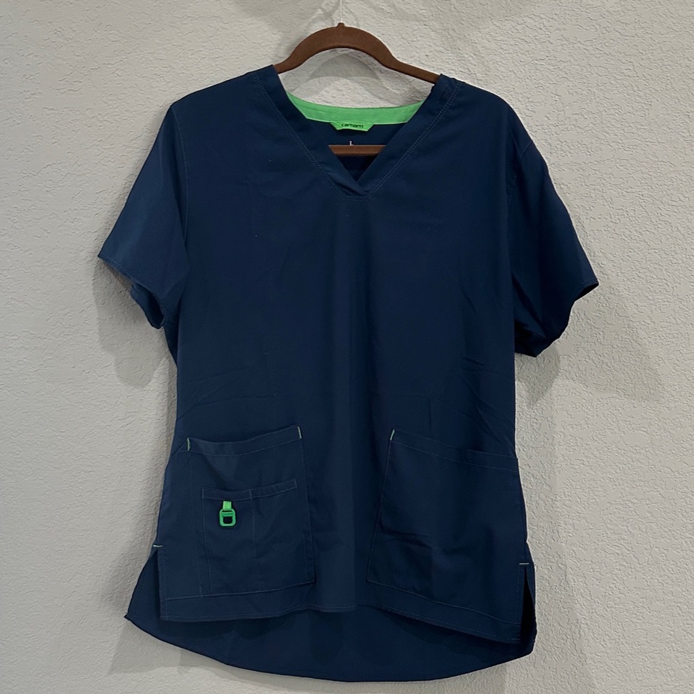 Carhartt Dark Blue Women's Short Sleeve Top